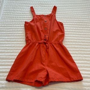 Old navy girls coral color romper